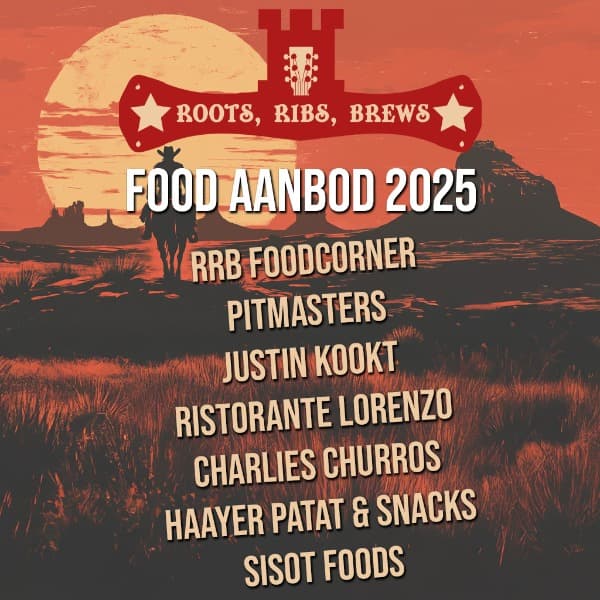 De Roots Ribs Brews food line-up