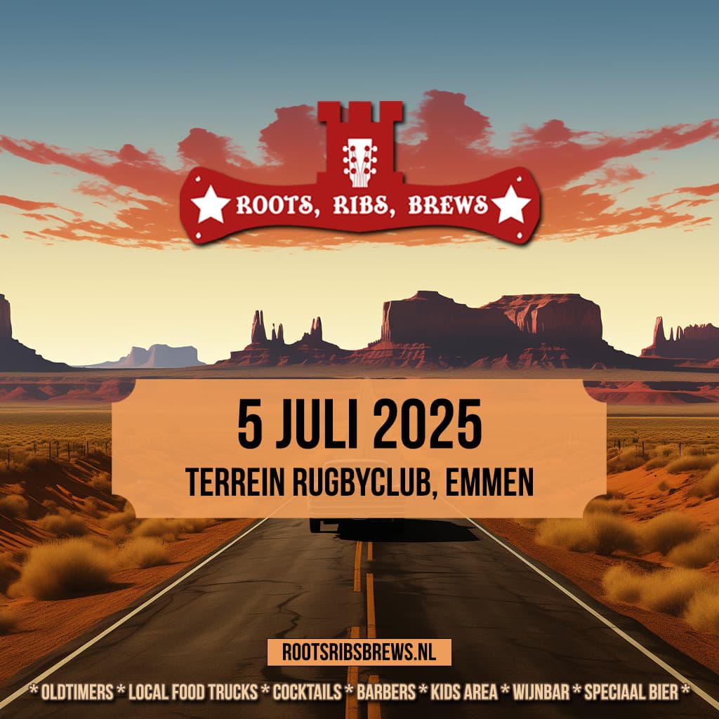 Tickets voor Roots, Ribs, Brews 2025