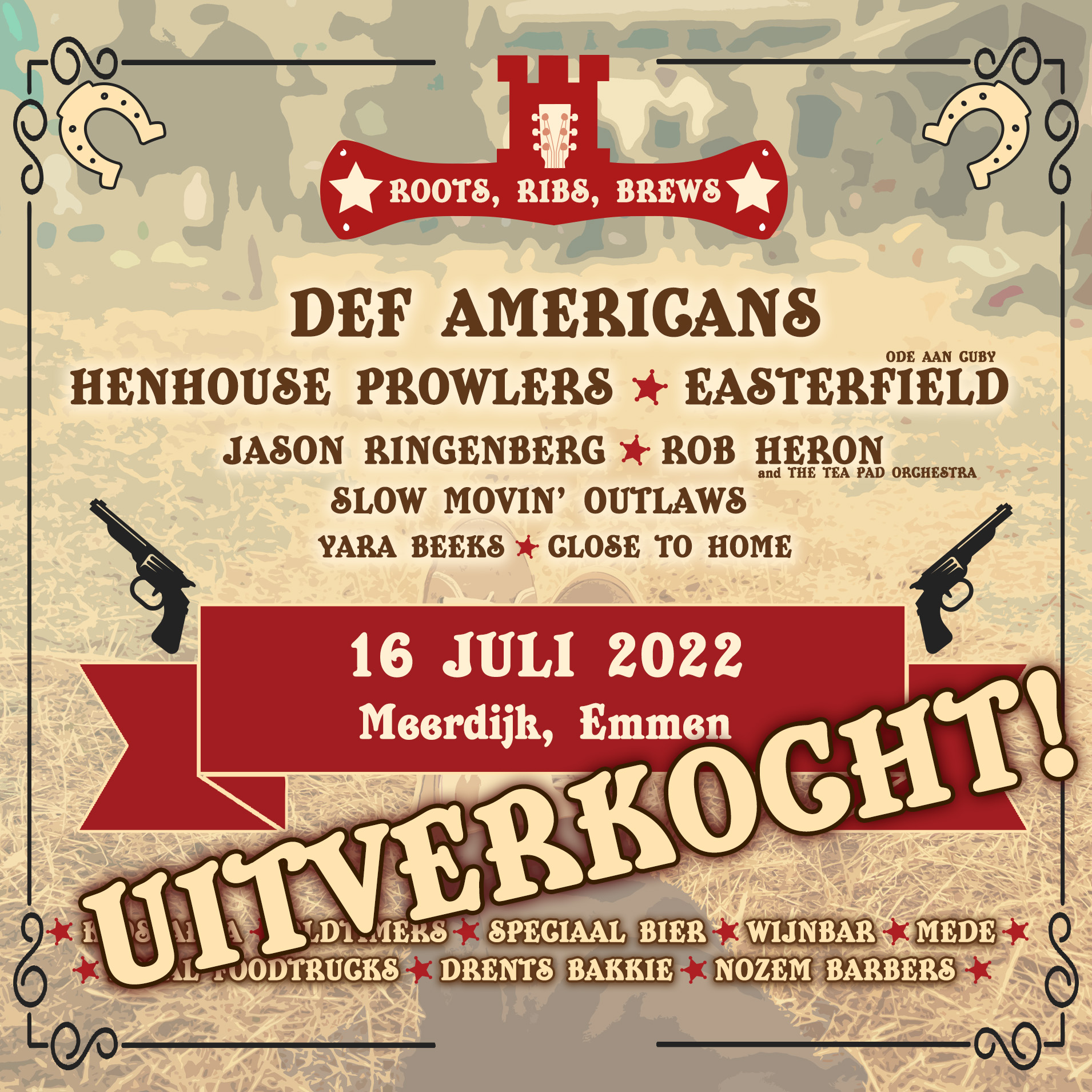 Roots, Ribs, Brews 2022 uitverkocht!